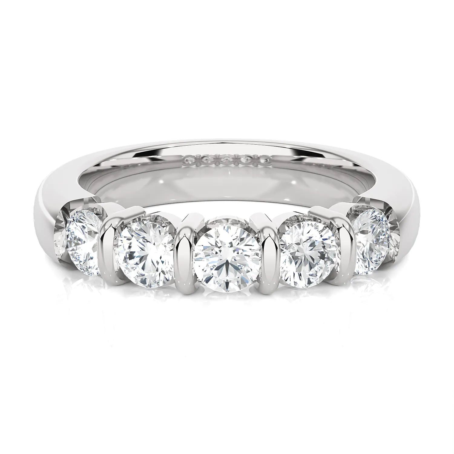 1 3/4 ctw Round Lab Grown Diamond Anniversary Ring