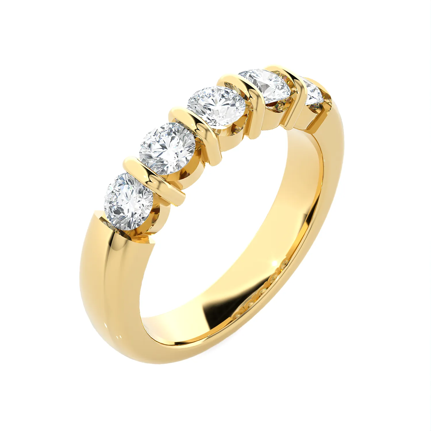 1 3/4 ctw Round Lab Grown Diamond Anniversary Ring