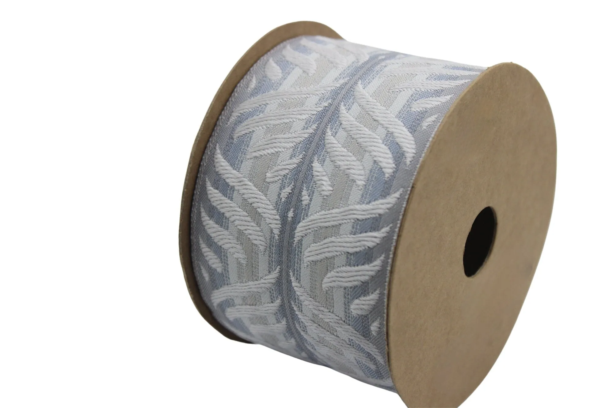 2.67" Leaf Trim Tape, Upholstery Trim, Fabric Trimmings, Drapery Banding Trim Tape, Jacquard Ribbon, curtain trim ideas 214 V3