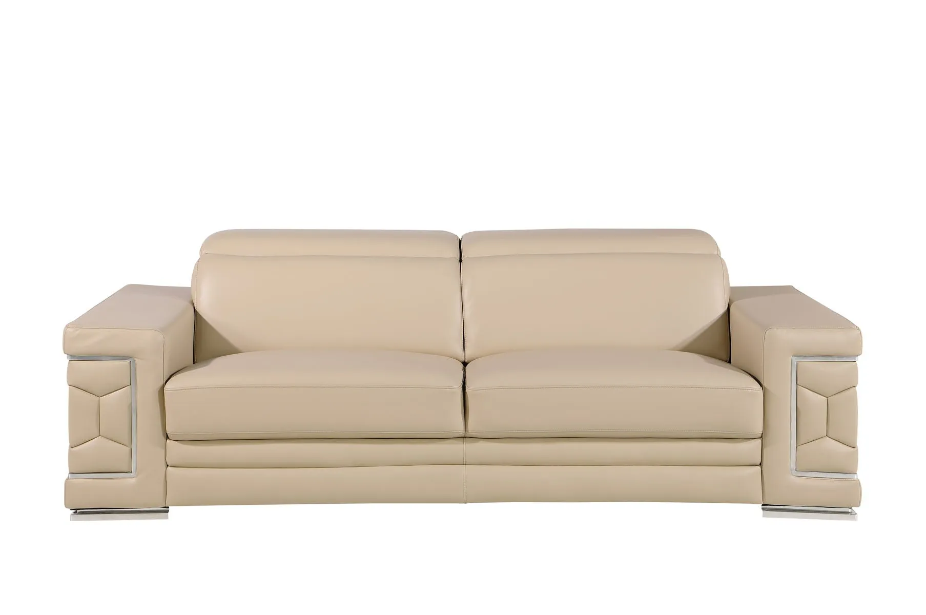 296 - Leather Sofa