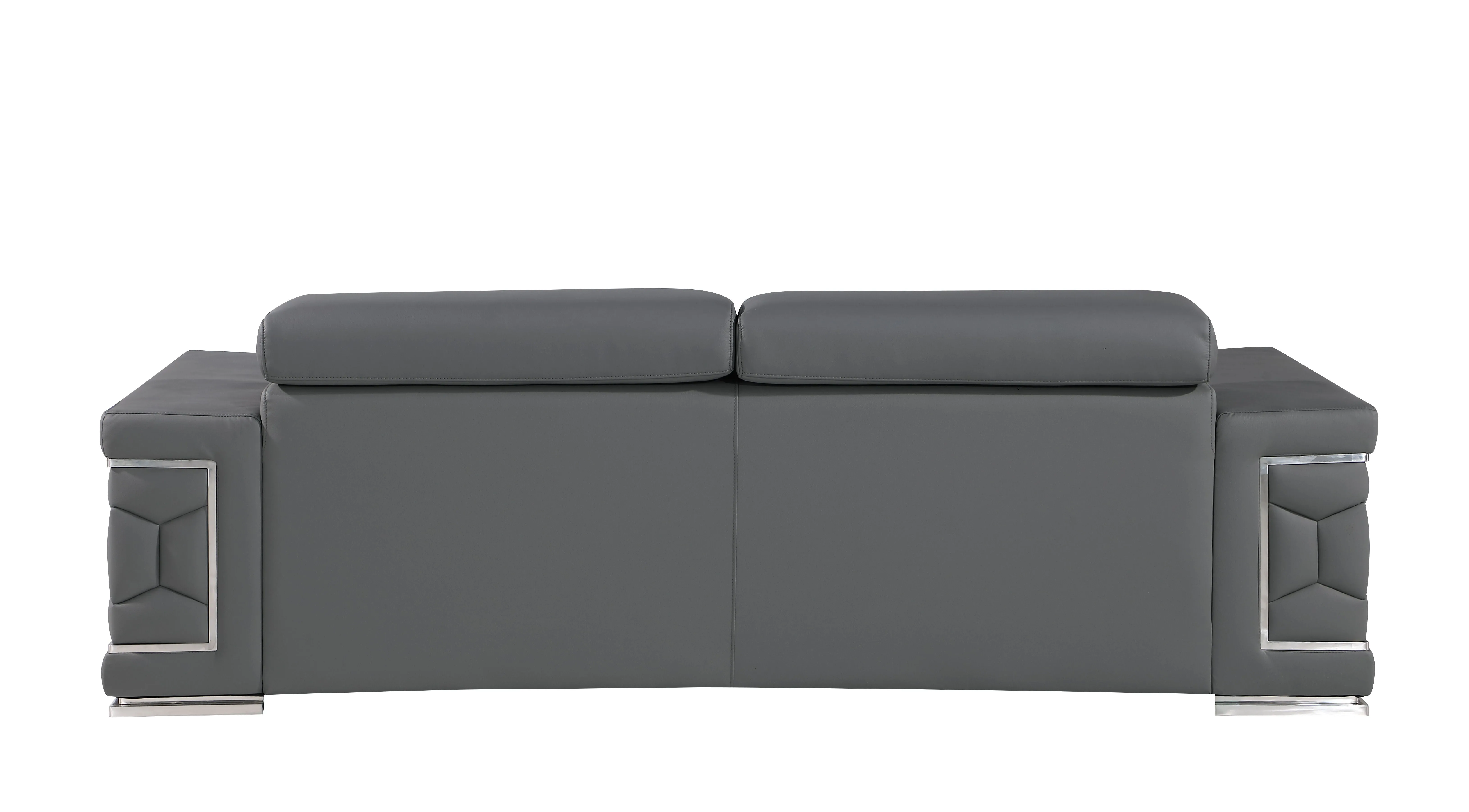 296 - Leather Sofa