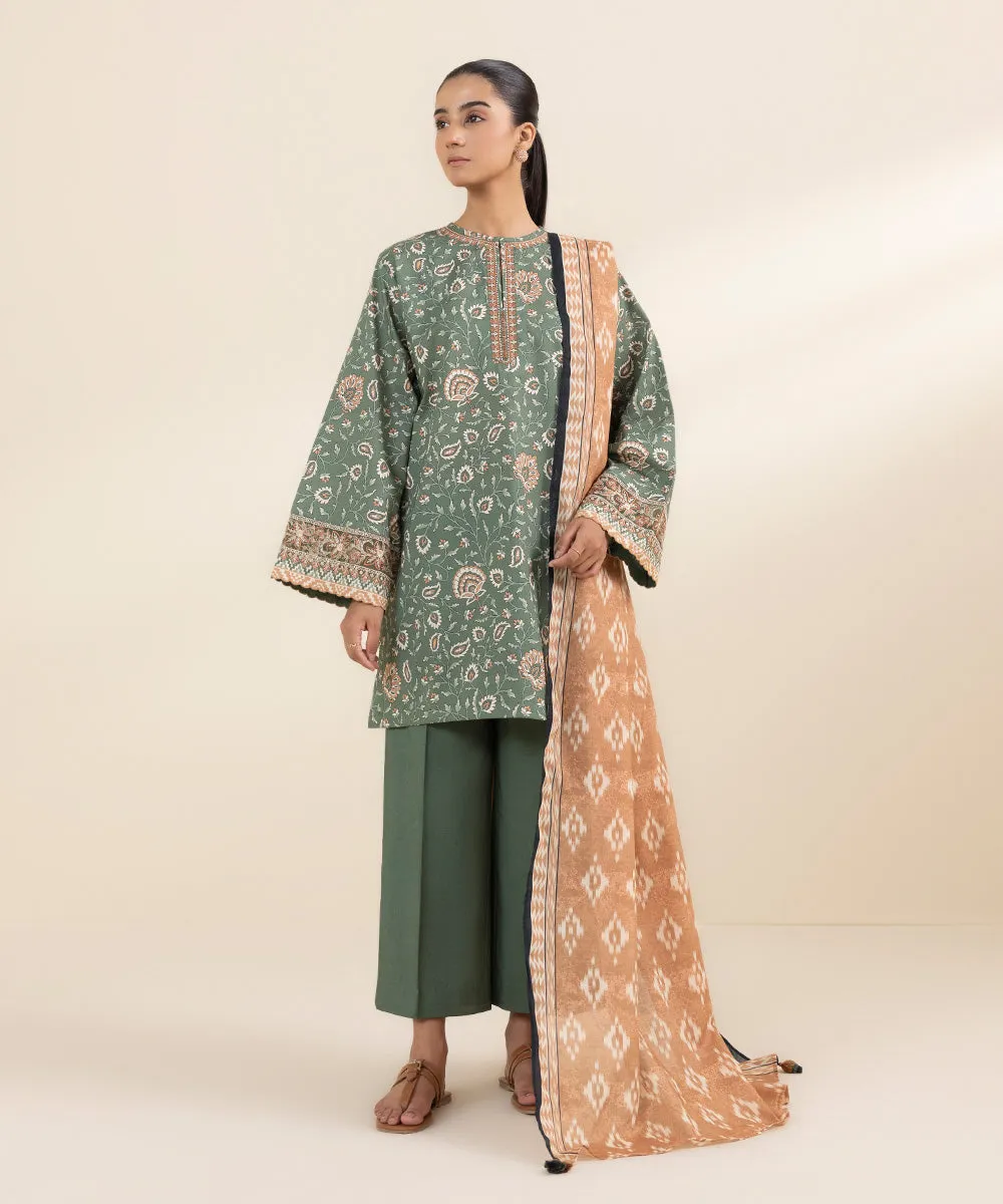 3 Piece - Embroidered Lawn Suit-0U3Pdy24V428