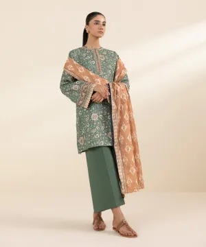 3 Piece - Embroidered Lawn Suit-0U3Pdy24V428