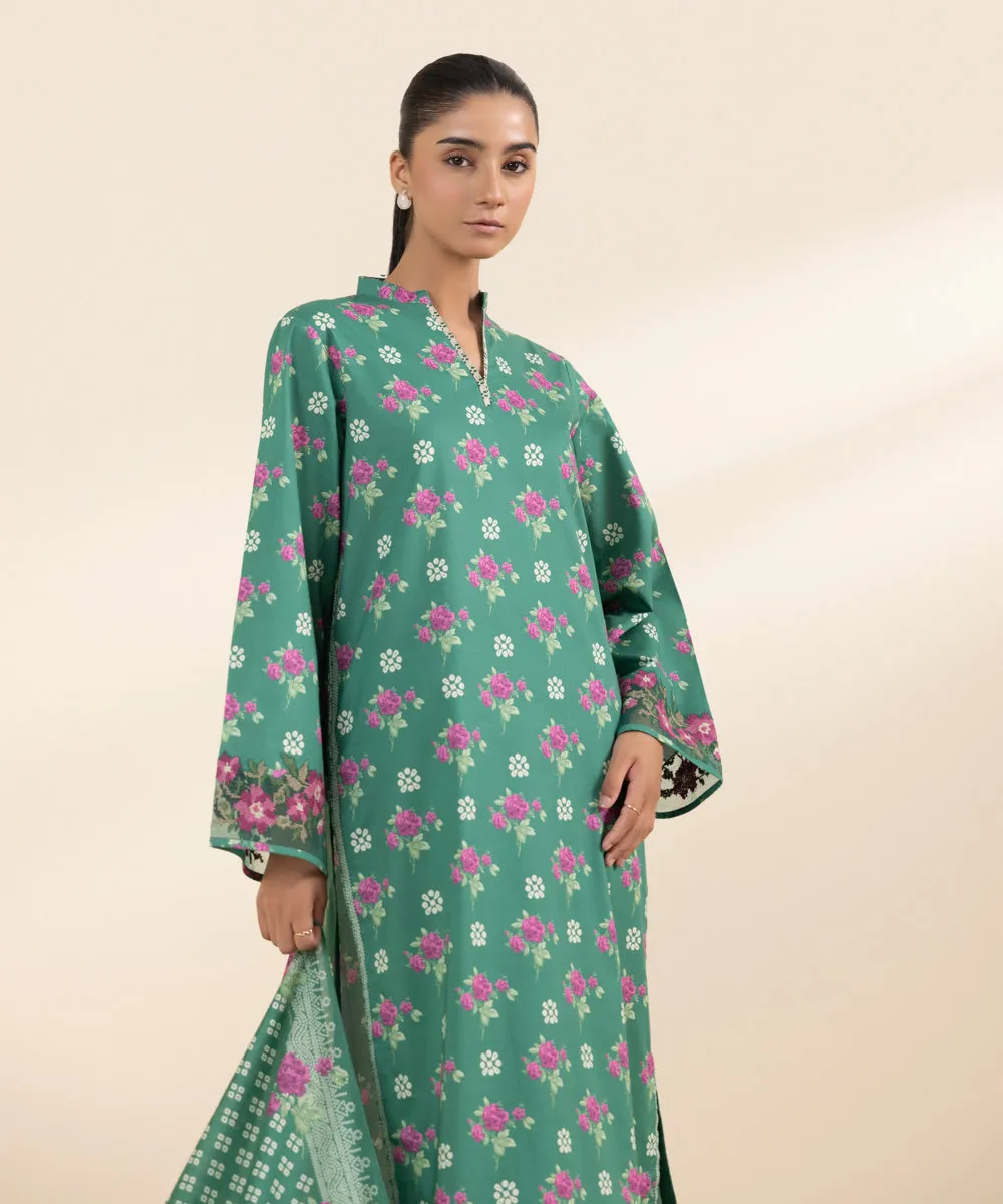 3 Piece - Embroidered Lawn Suit-0U3Pdy24V429