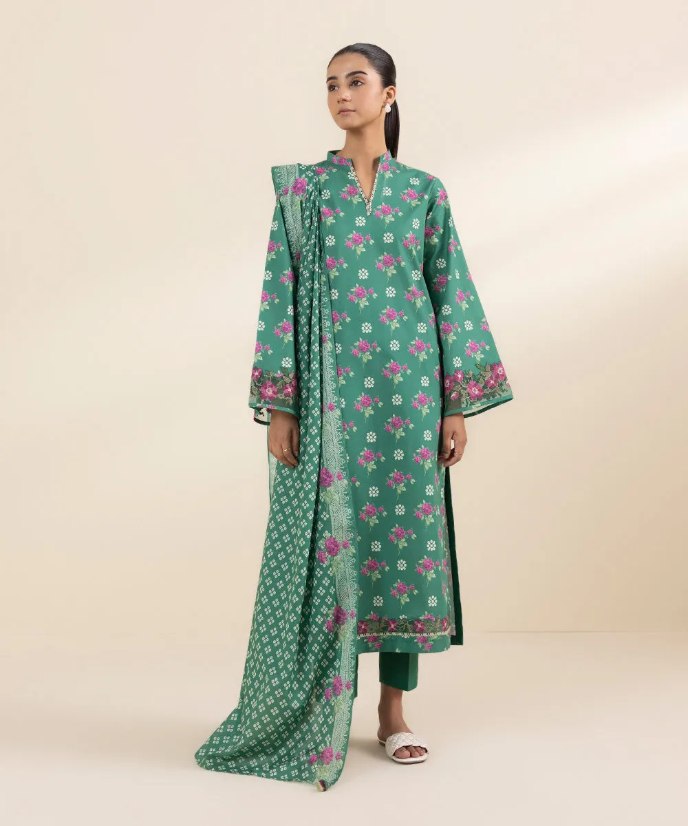 3 Piece - Embroidered Lawn Suit-0U3Pdy24V429