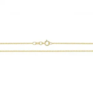 9K Yellow Gold Wheat Chain Necklace