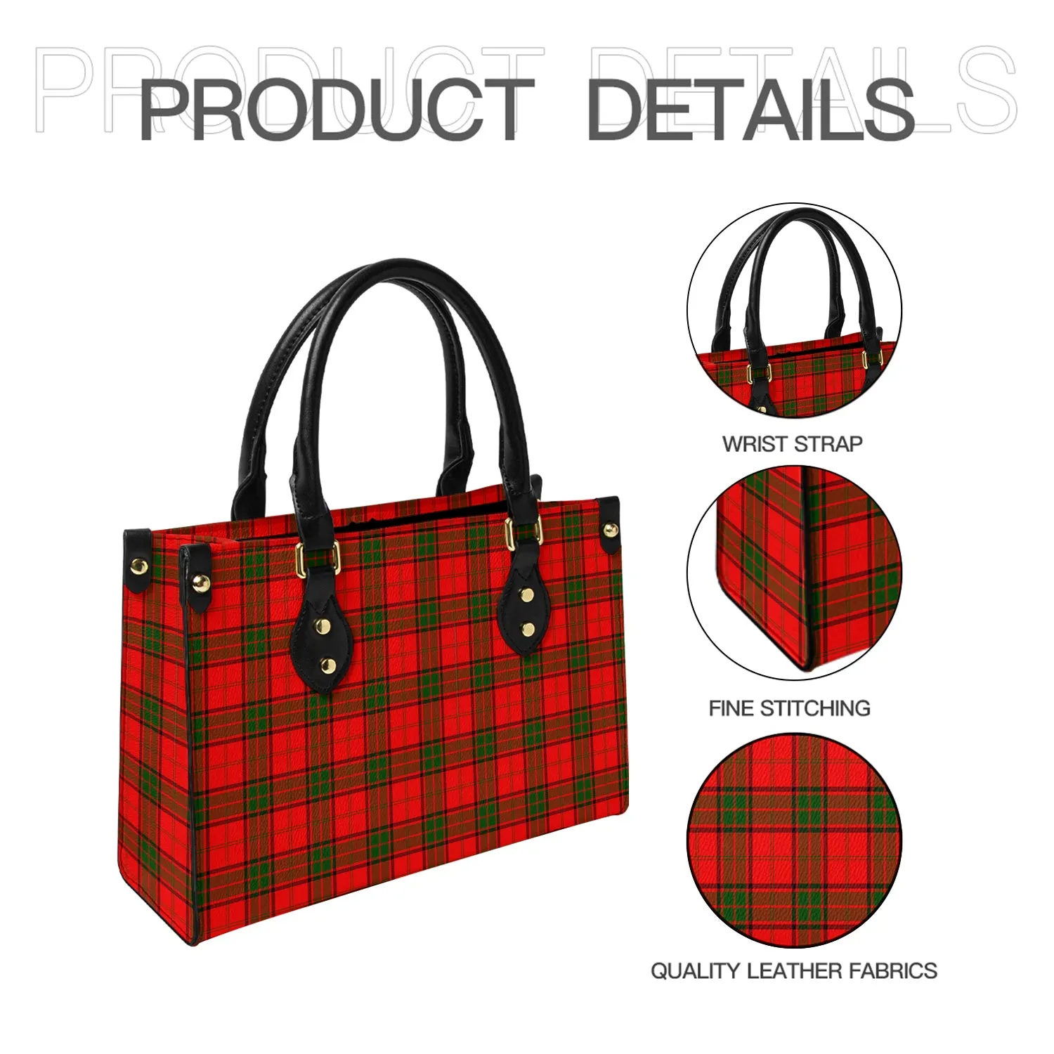 Adair Tartan Leather Bag