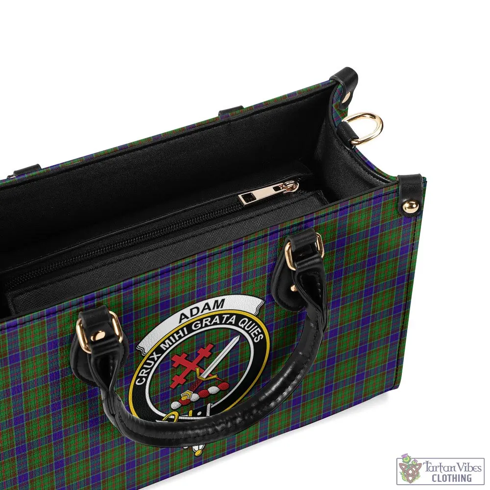 Adam Tartan Luxury Leather Handbags with Family Crest