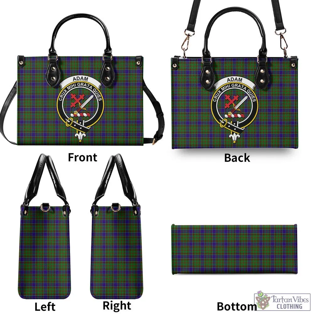 Adam Tartan Luxury Leather Handbags with Family Crest