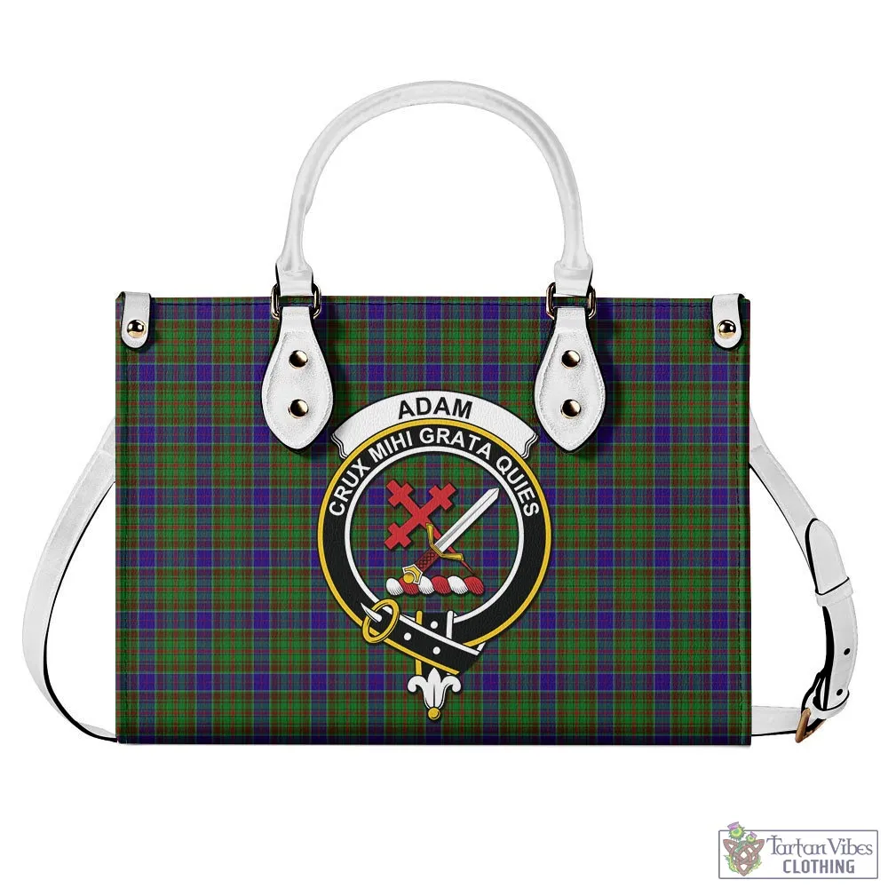 Adam Tartan Luxury Leather Handbags with Family Crest