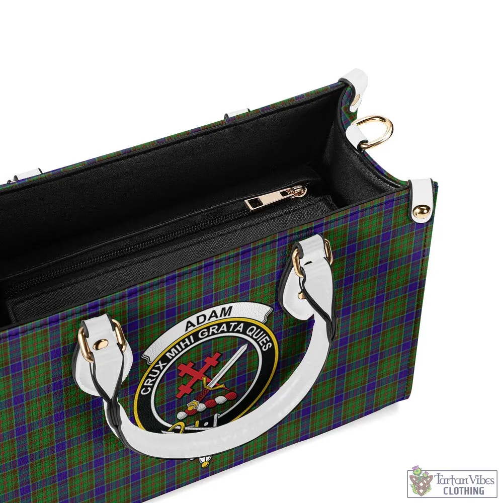 Adam Tartan Luxury Leather Handbags with Family Crest