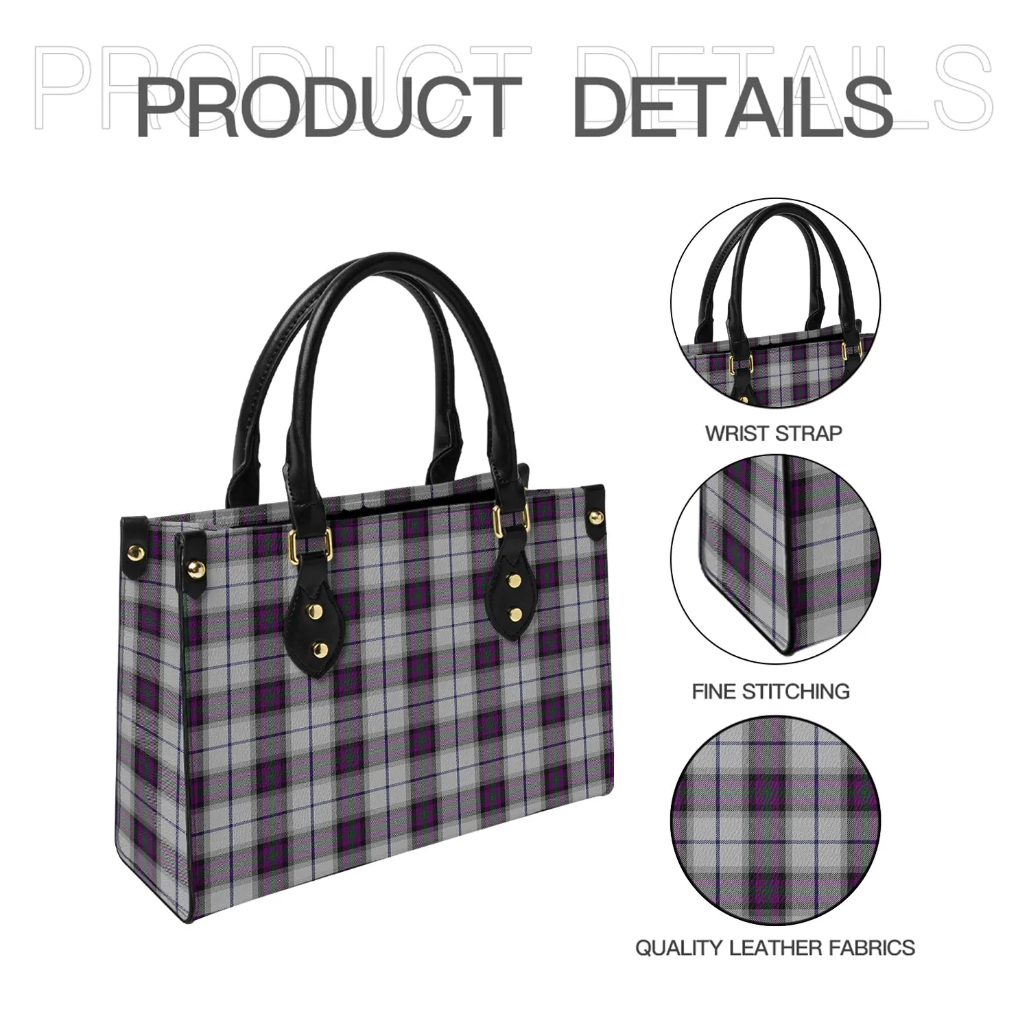 Alexander of Menstry Dress Tartan Leather Bag