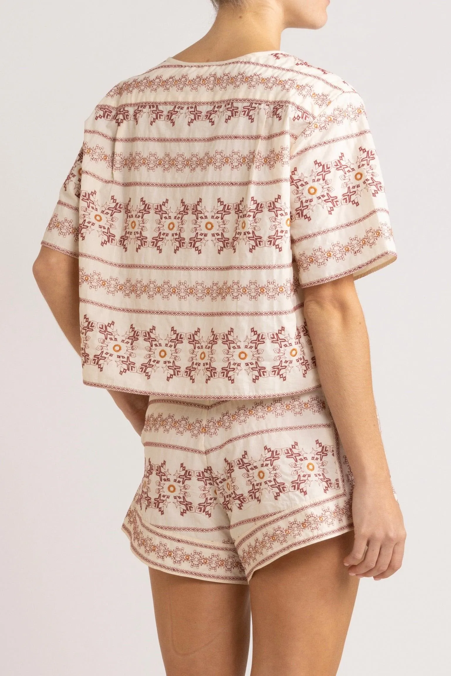 Anouk Embroidered Cotton Top