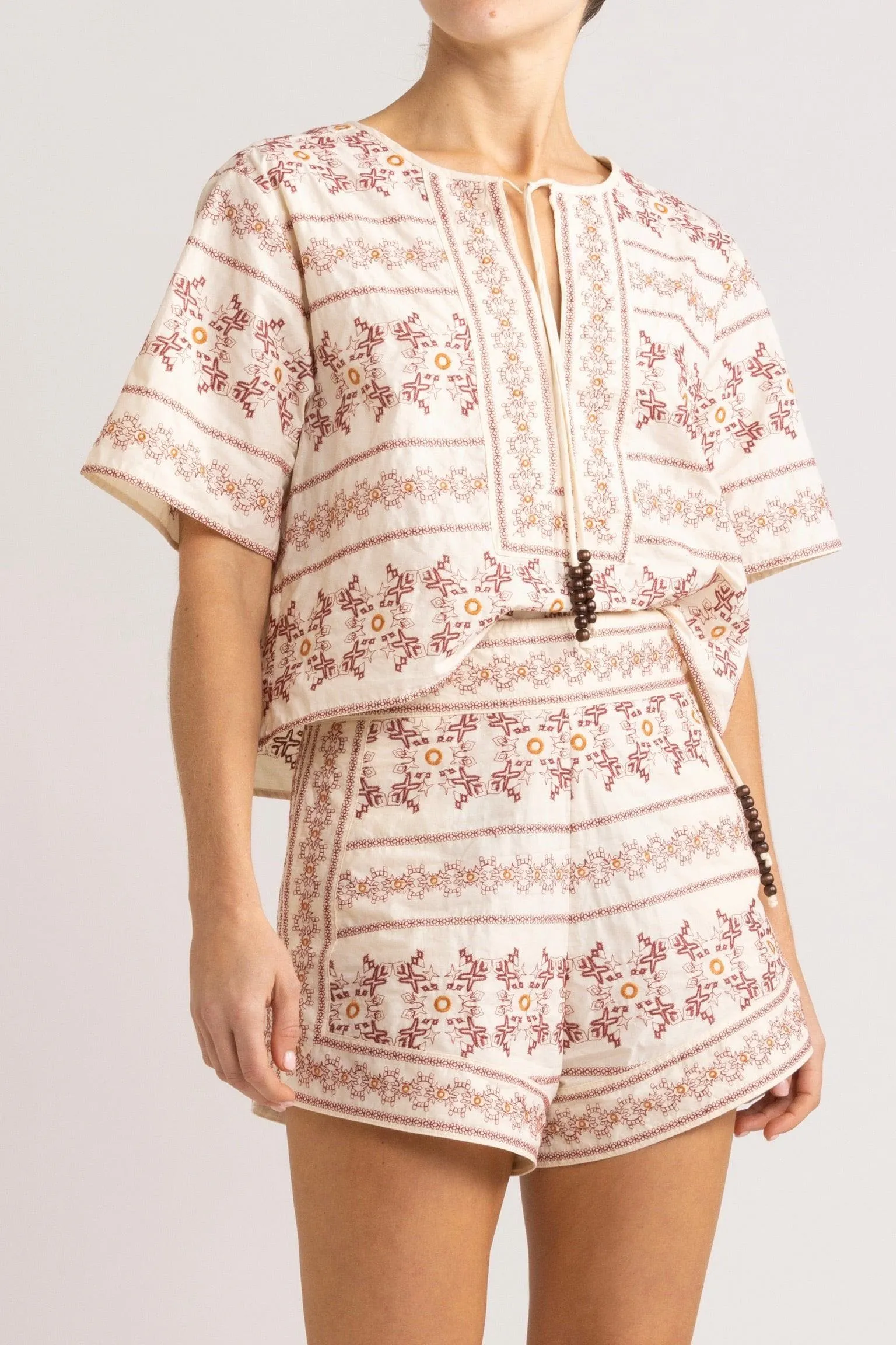 Anouk Embroidered Cotton Top