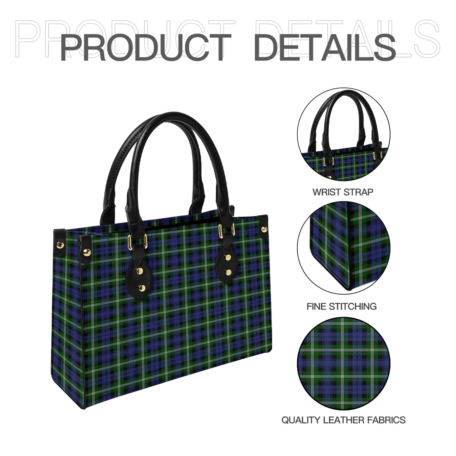 Baillie (Bailey) Tartan Leather Bag