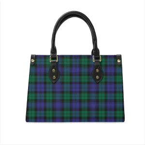 Black Watch Modern Tartan Leather Bag