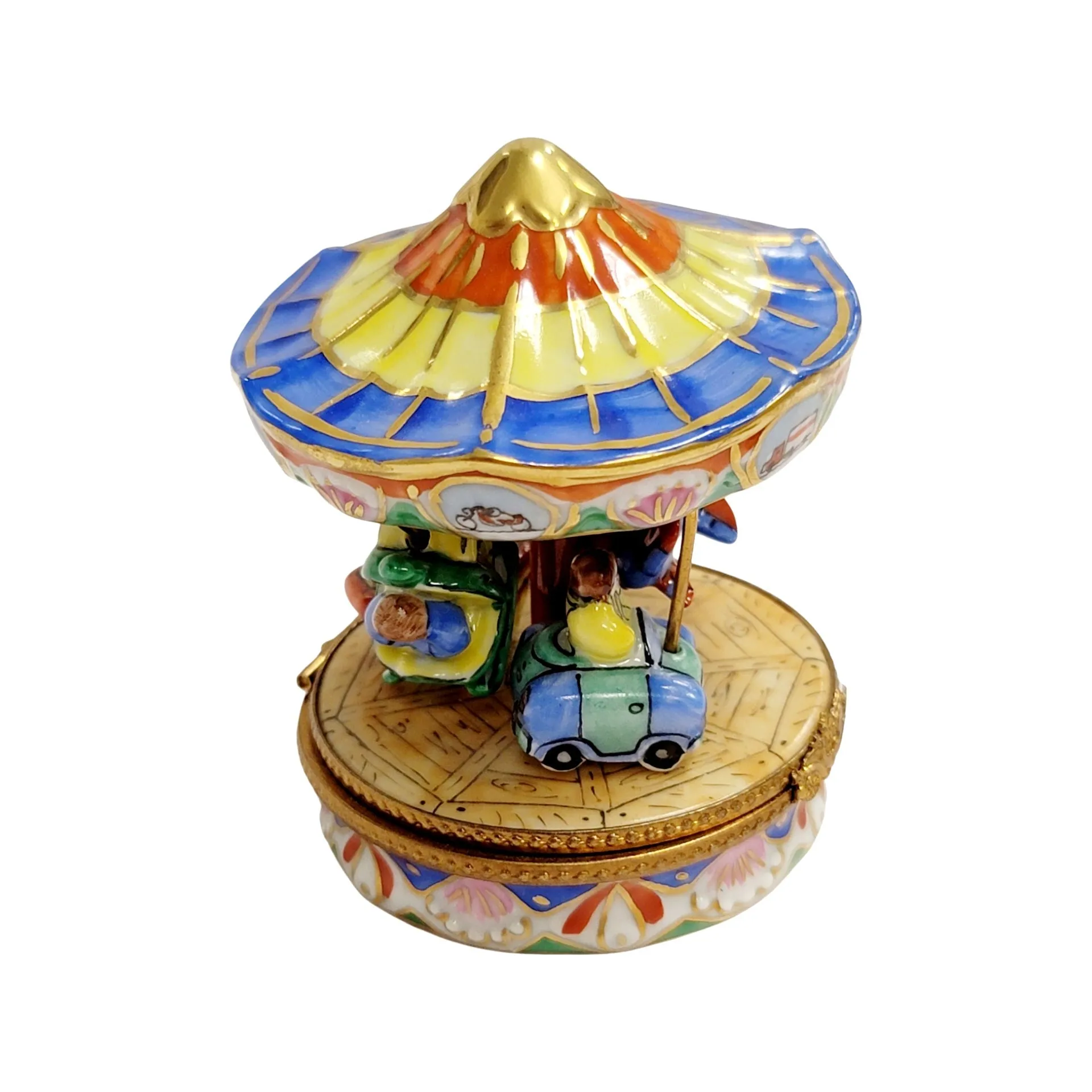 Blue Merry Go Round Carousel Carnival Ride