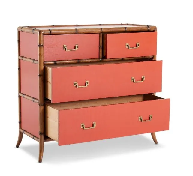 Bordeaux 4 Drawer Tallboy - Tamarillo