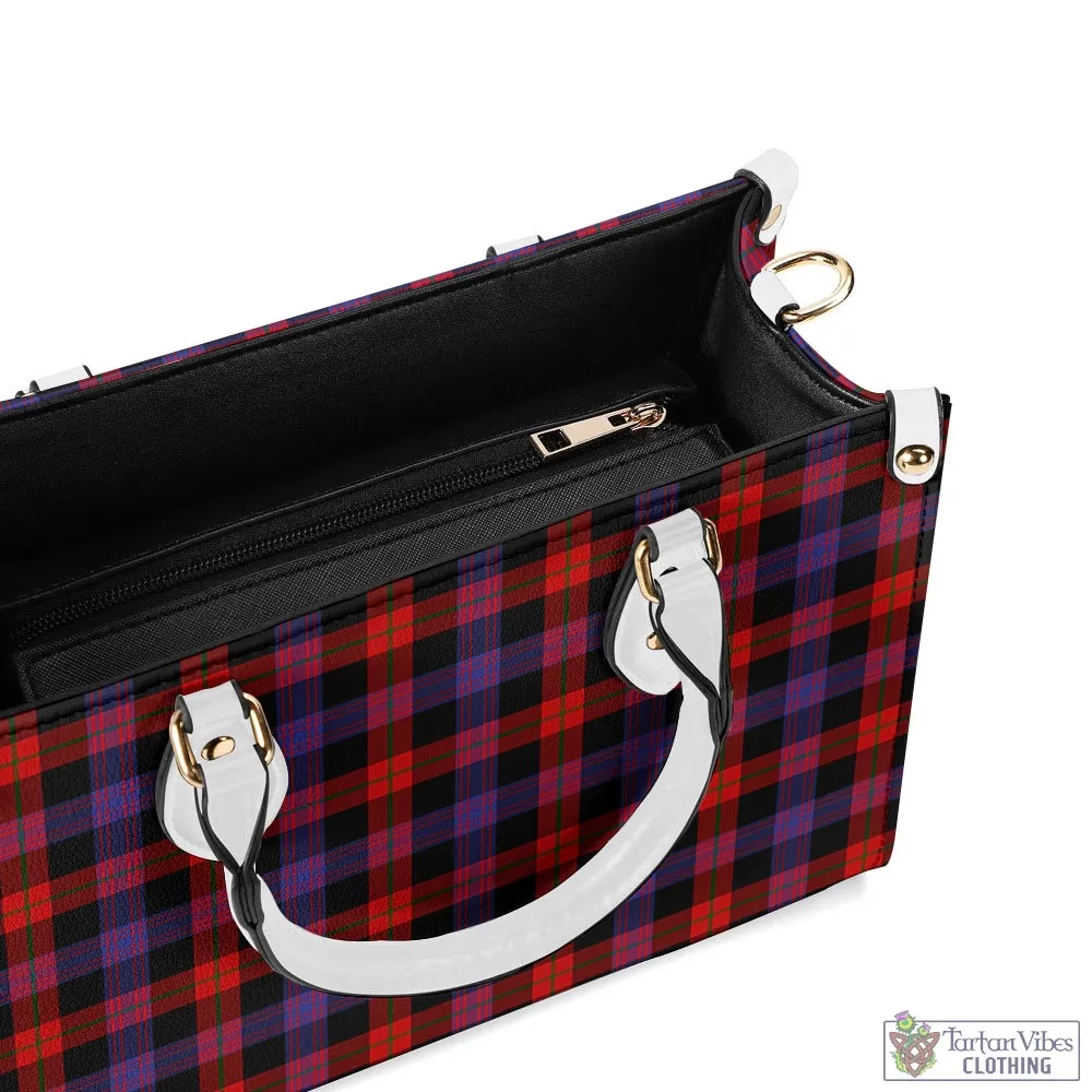 Broun Modern Tartan Luxury Leather Handbags