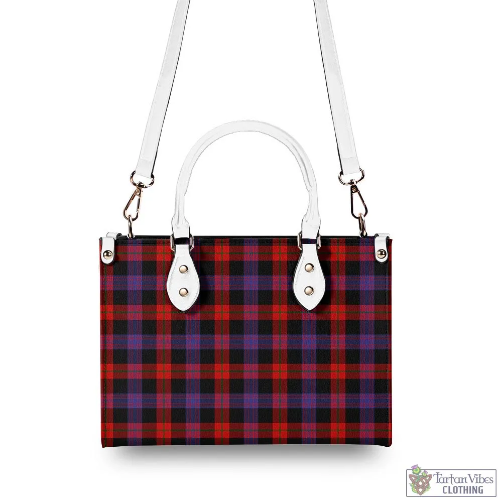 Broun Modern Tartan Luxury Leather Handbags