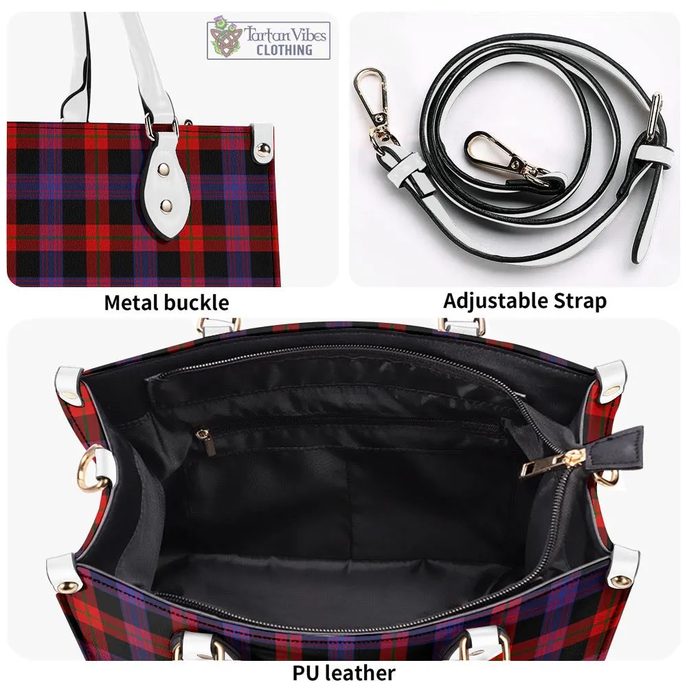 Broun Modern Tartan Luxury Leather Handbags