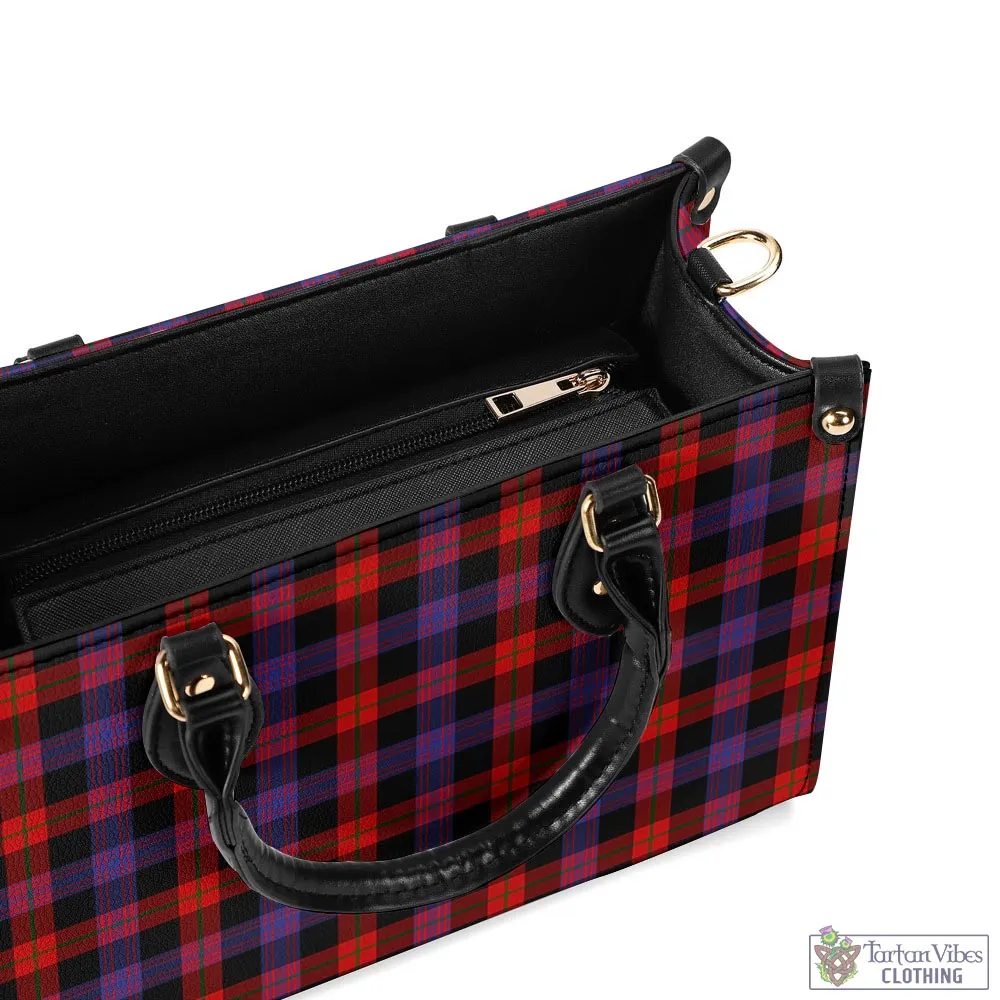 Broun Modern Tartan Luxury Leather Handbags