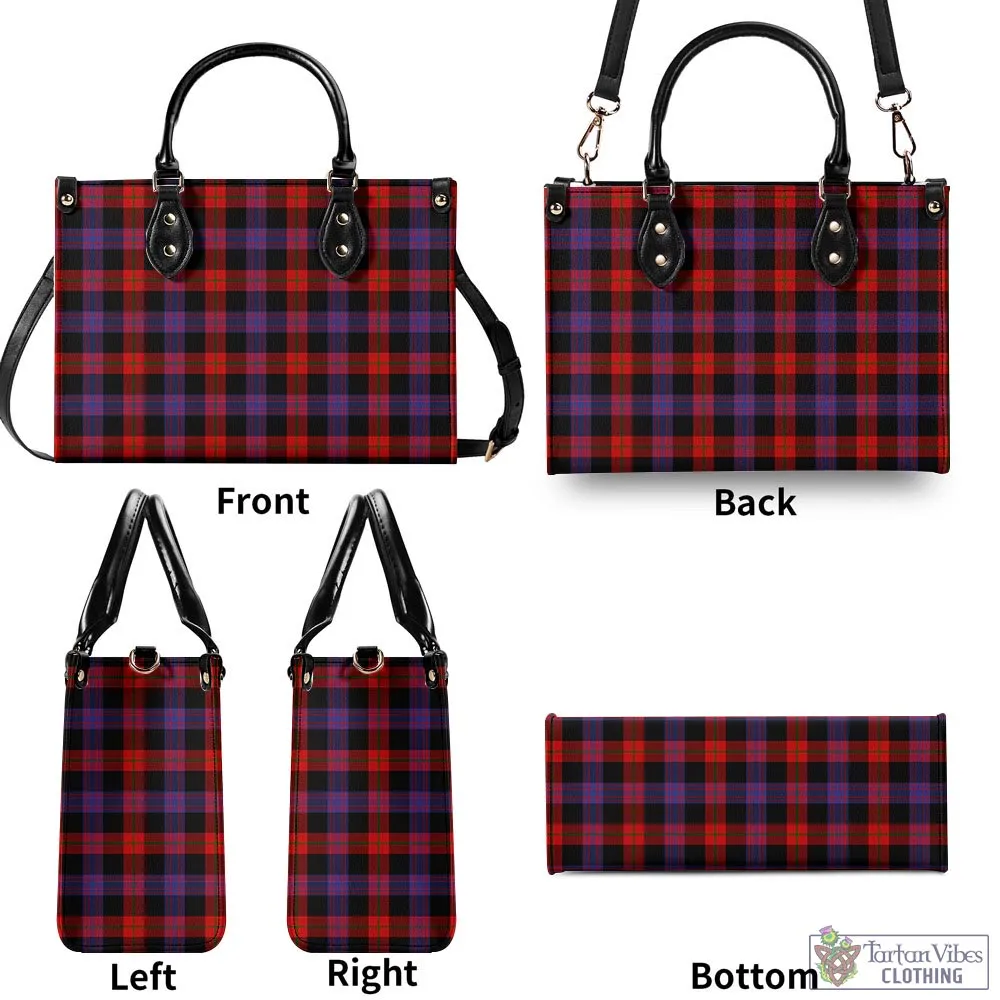 Broun Modern Tartan Luxury Leather Handbags