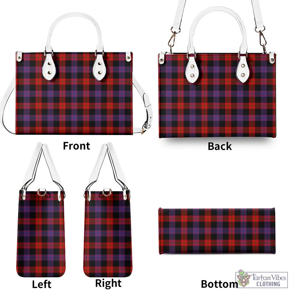 Broun Modern Tartan Luxury Leather Handbags