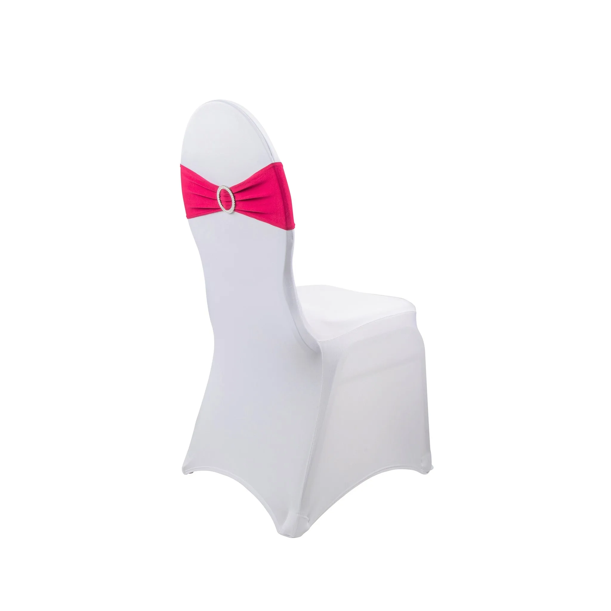 Buckle Spandex Stretch Chair Band - Fuchsia