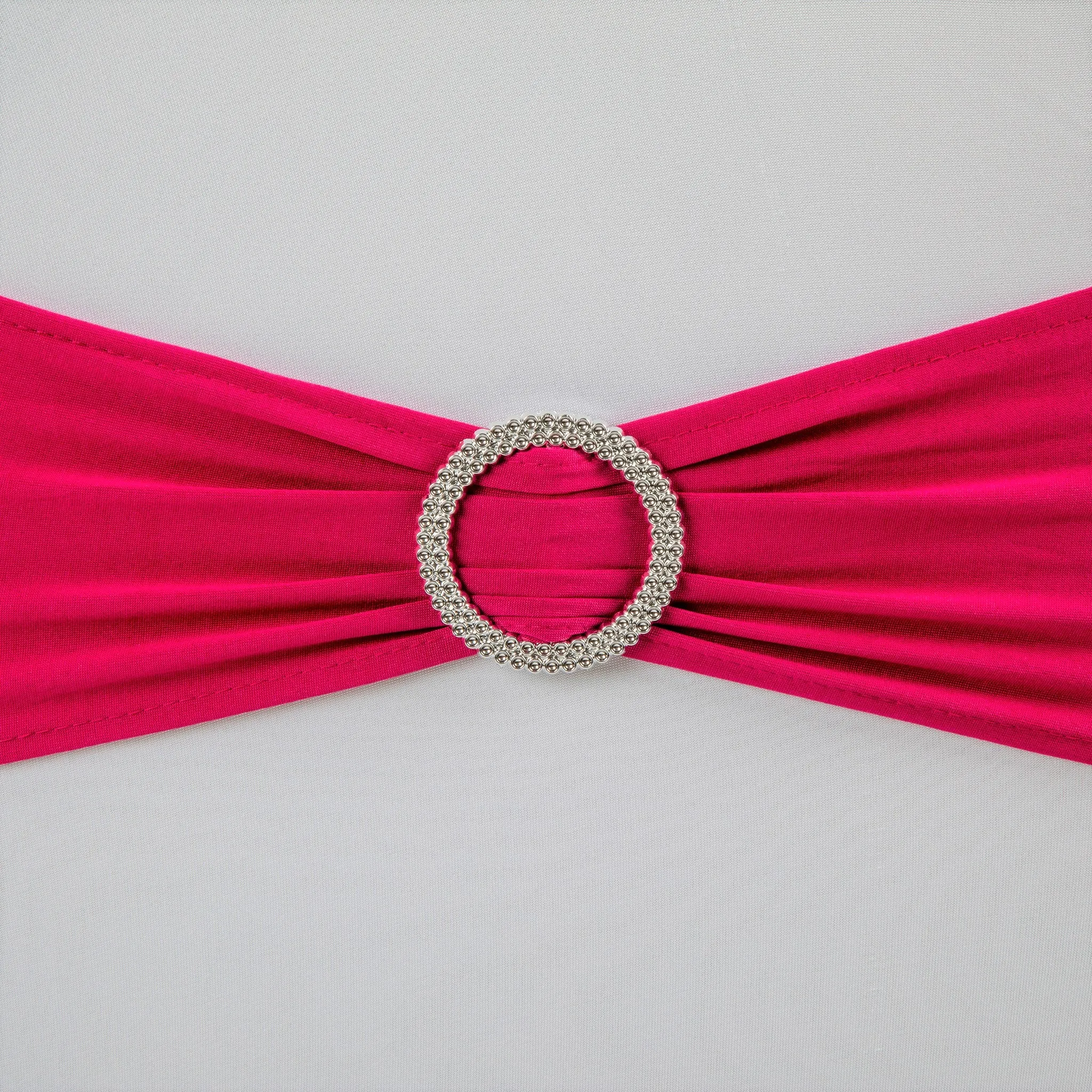 Buckle Spandex Stretch Chair Band - Fuchsia