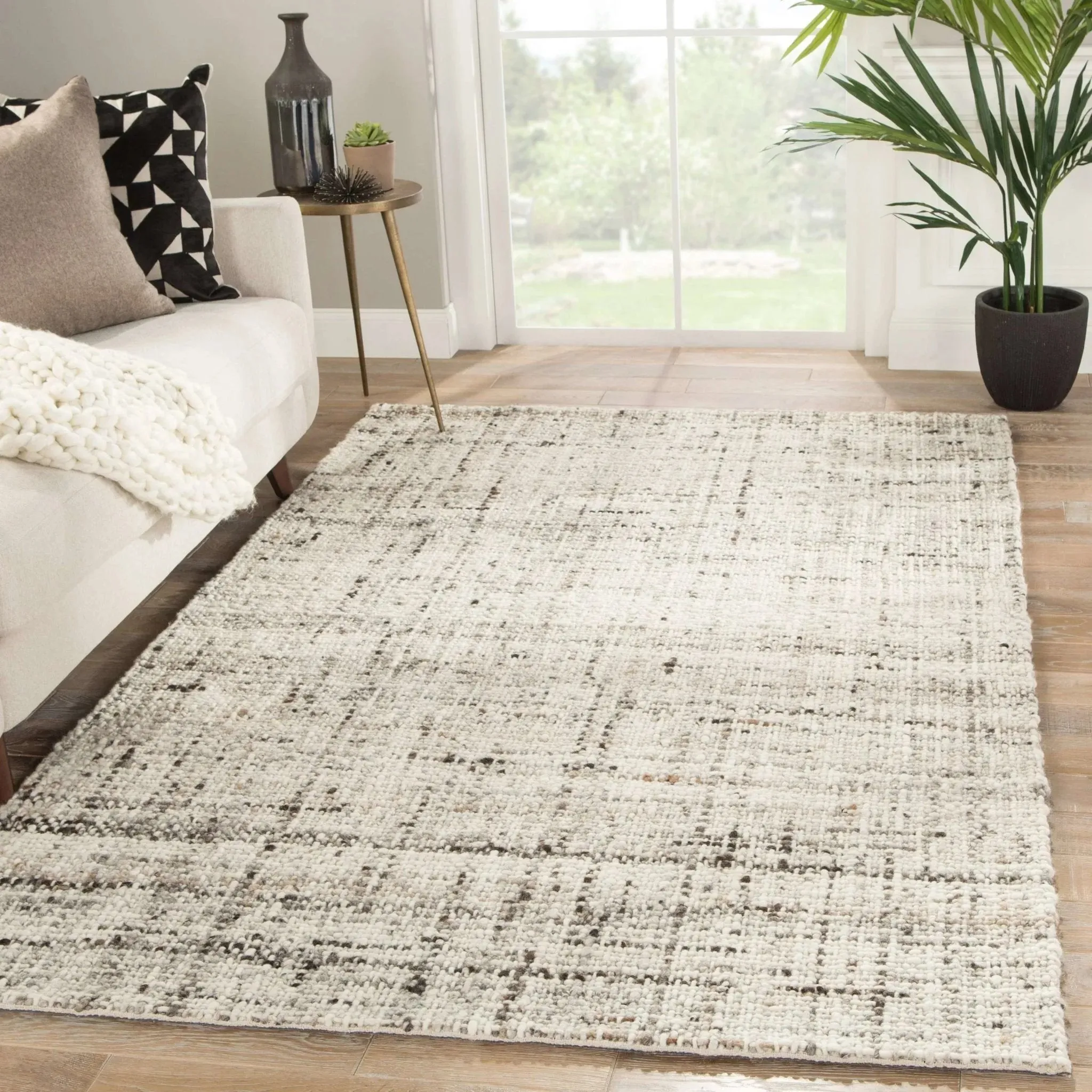 Cambridge CMB02 Ivory/Charcoal Rug