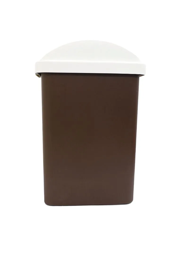 Cascade Matte Waste Bin with Swing Lid