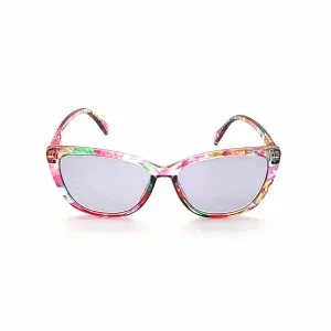 Dolly Colorful Cateye Reading Sunglasses with Fully Magnified lenses in Solid and Floral Prints