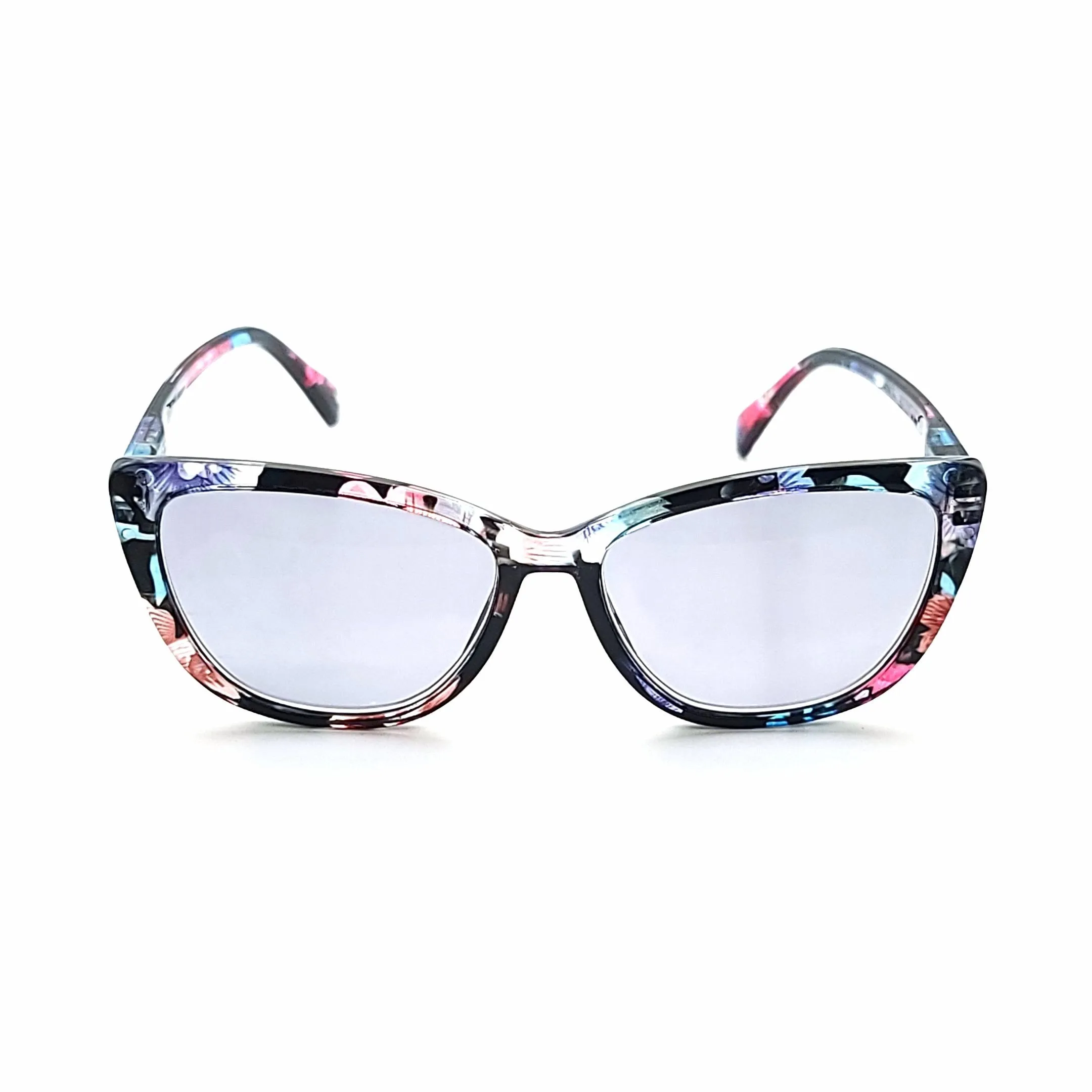 Dolly Colorful Cateye Reading Sunglasses with Fully Magnified lenses in Solid and Floral Prints