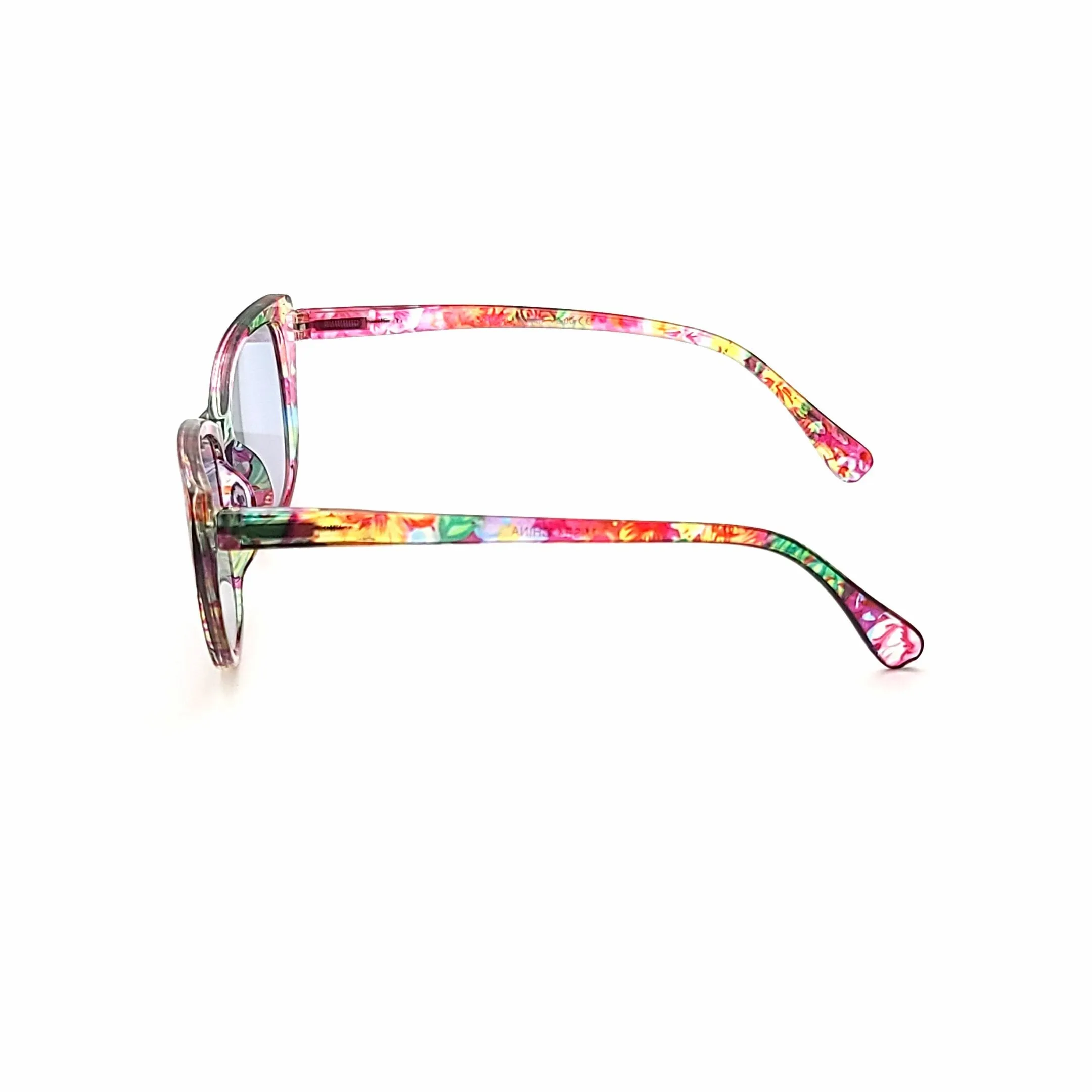 Dolly Colorful Cateye Reading Sunglasses with Fully Magnified lenses in Solid and Floral Prints