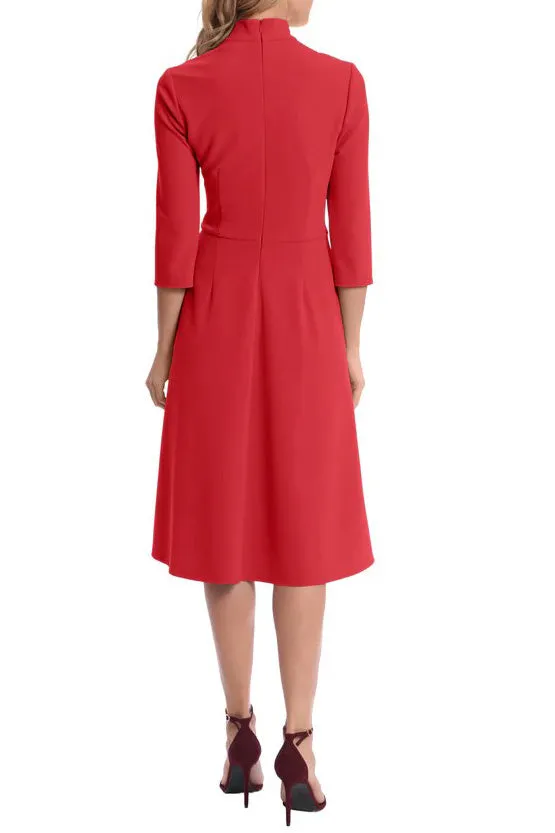 Donna Morgan Cap Sleeve Banded Waist Sheath Dress