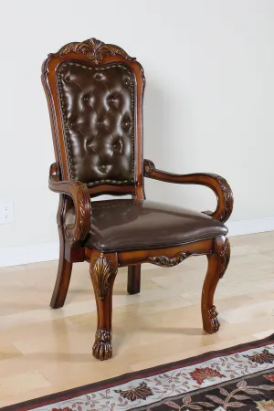 Dresden PU & Cherry Oak Office Chair