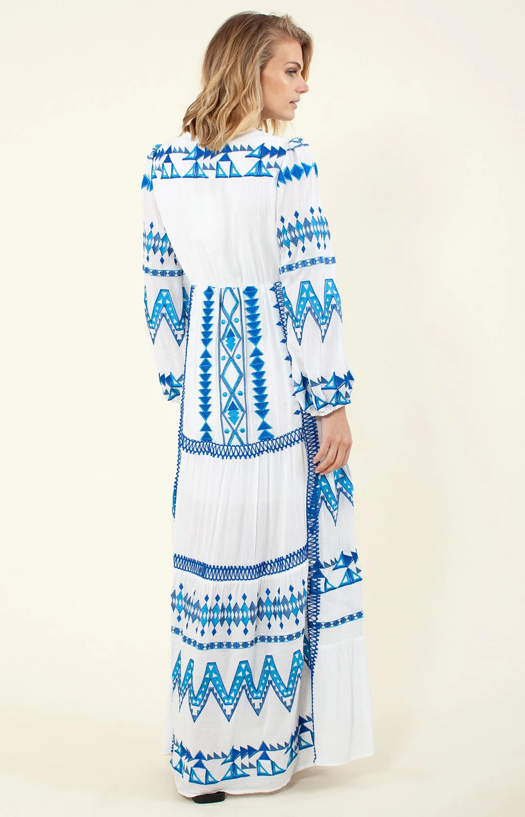 Fallin Embroidered Maxi Dress