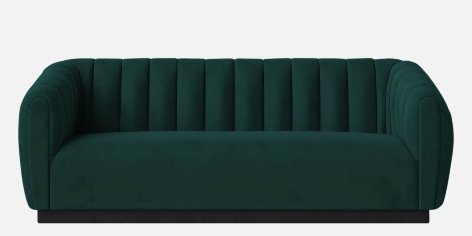 Ferry Velvet 3 Seater Sofa in Forest Green Colour