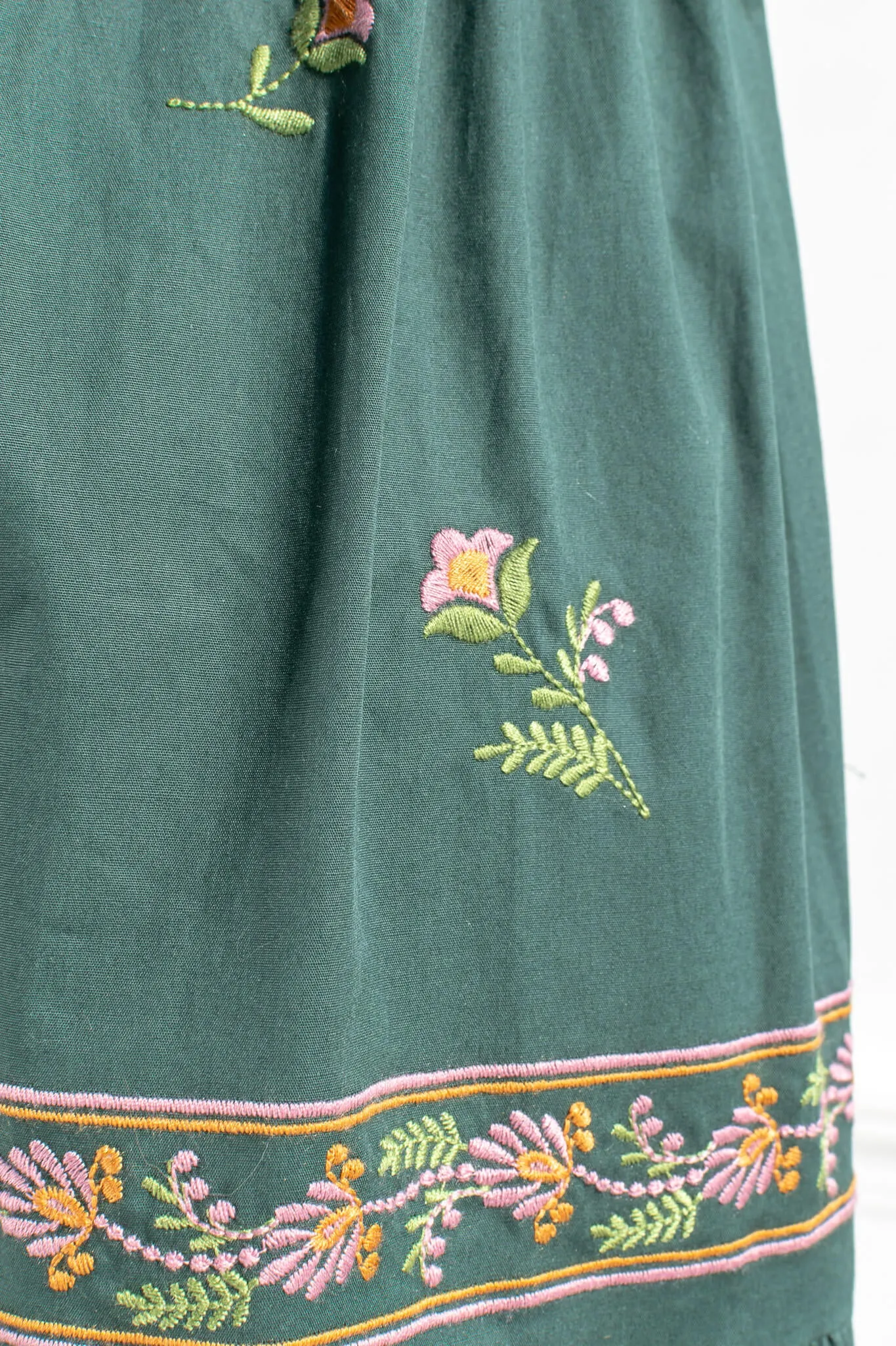 Folkflower Embroidered Maxi Dress