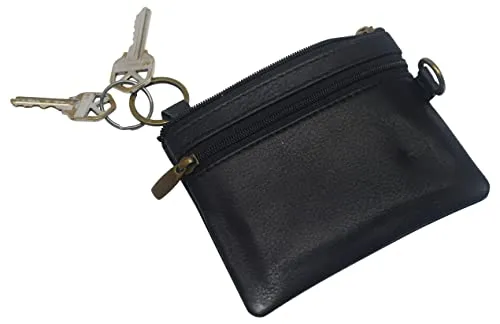 Genuine Leather Womens Purses Coin Purse Cash Change Wallet Key Holder Money Pouch