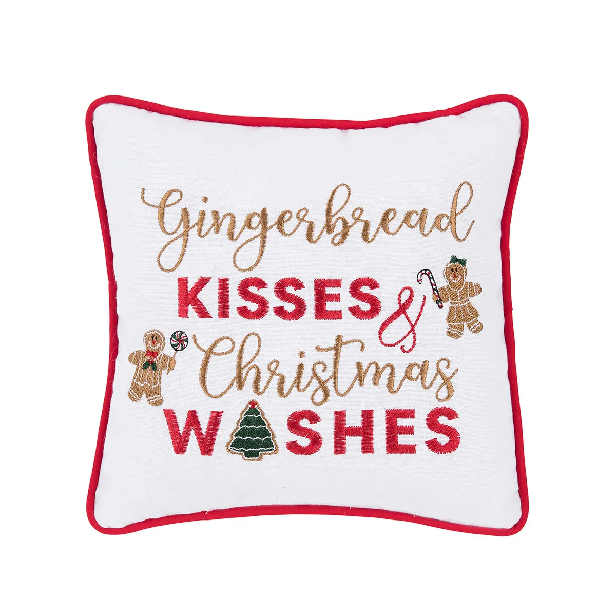 Gingerbread Kisses Mini Pillow