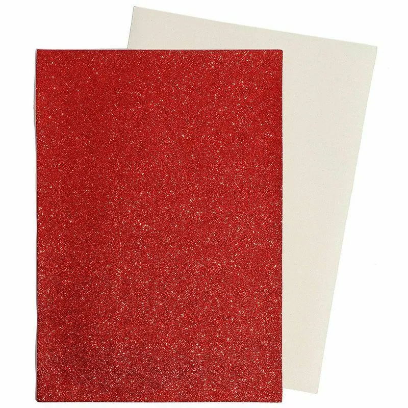 Glitter Faux PU Leather Fabric Sheets 9" x 13"