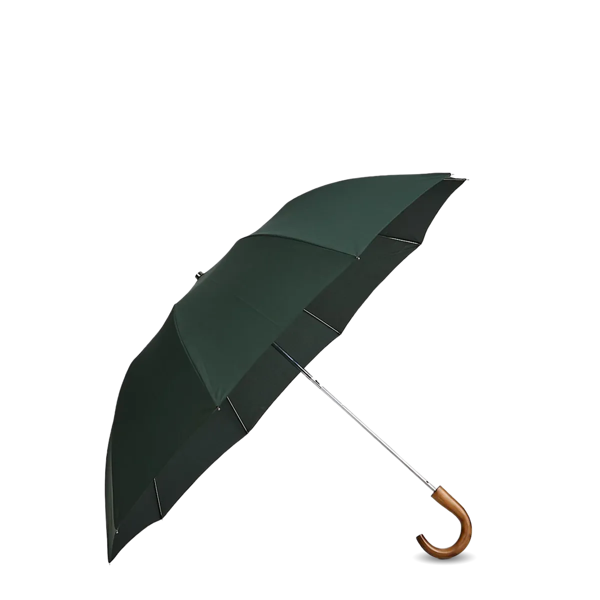 Green Telescopic Maple Handle Umbrella