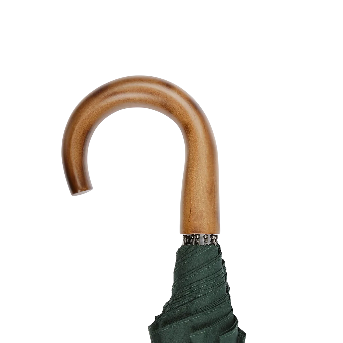 Green Telescopic Maple Handle Umbrella