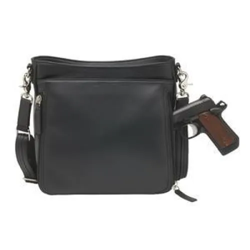 GTM Original RFID Lambskin Leather Crossbody Purse with Built in Wallet