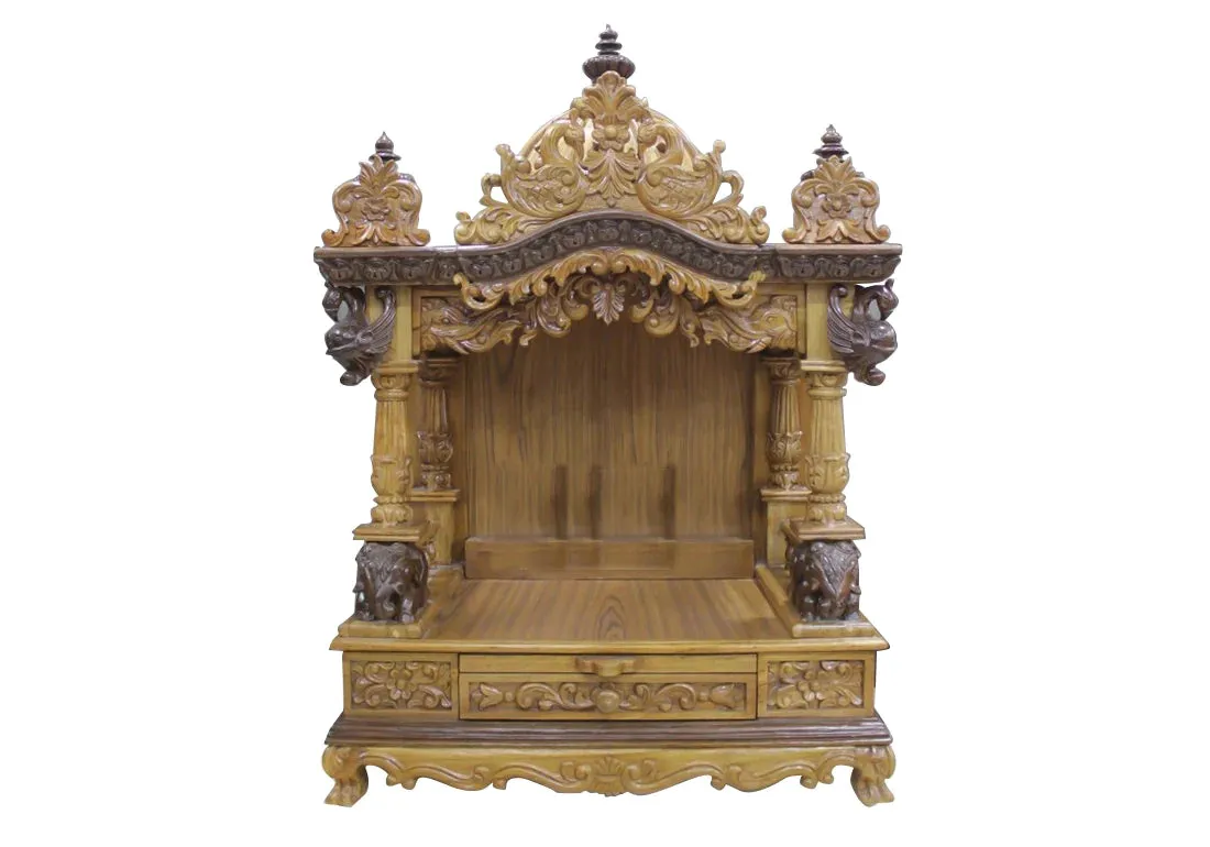 Hand Carved Royal Teak Wooden Temple