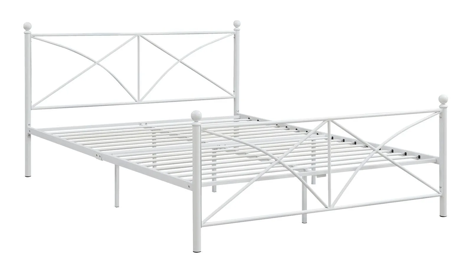 Hart Queen Platform Bed White - Contemporary Style