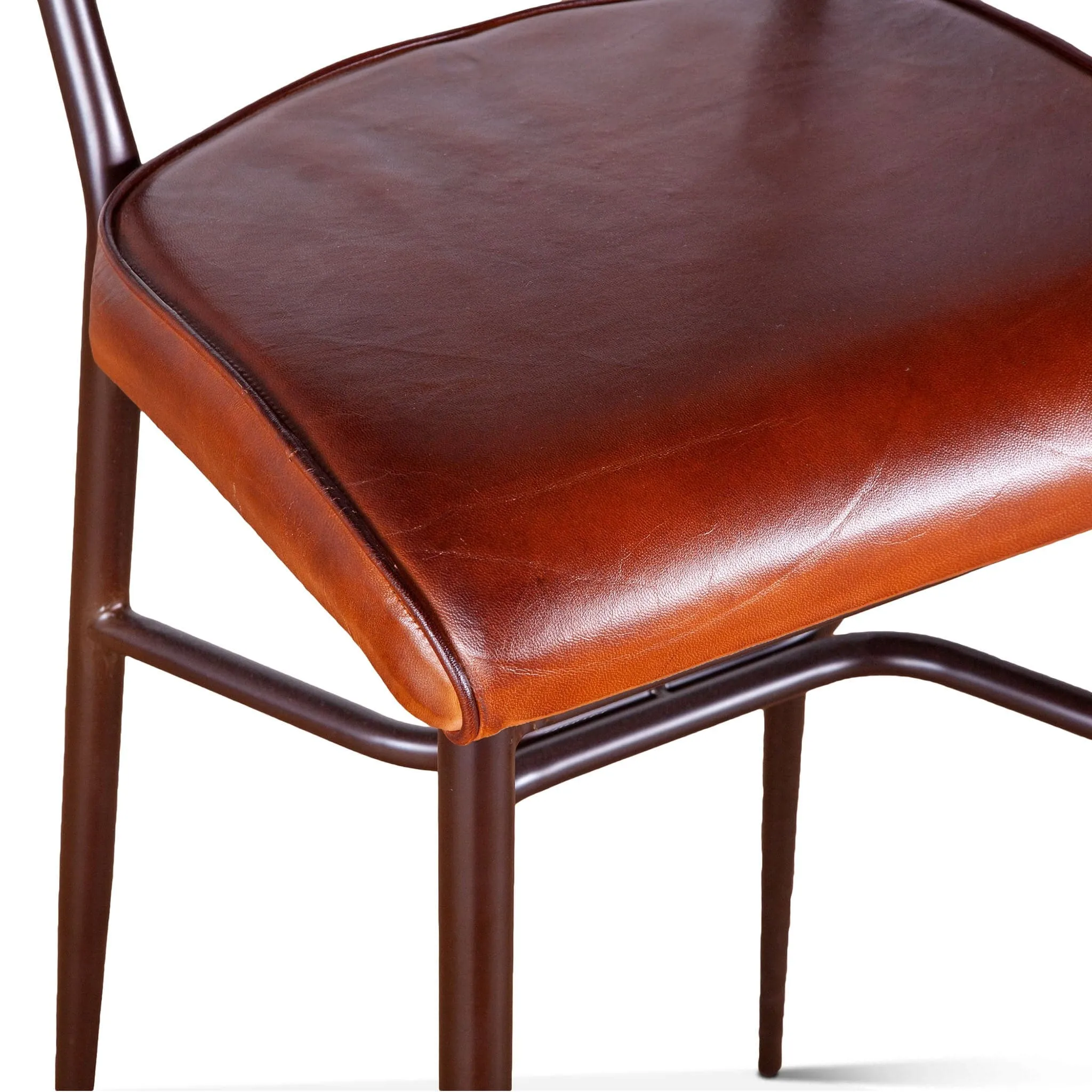 Hudson High Back Leather Bar Chair