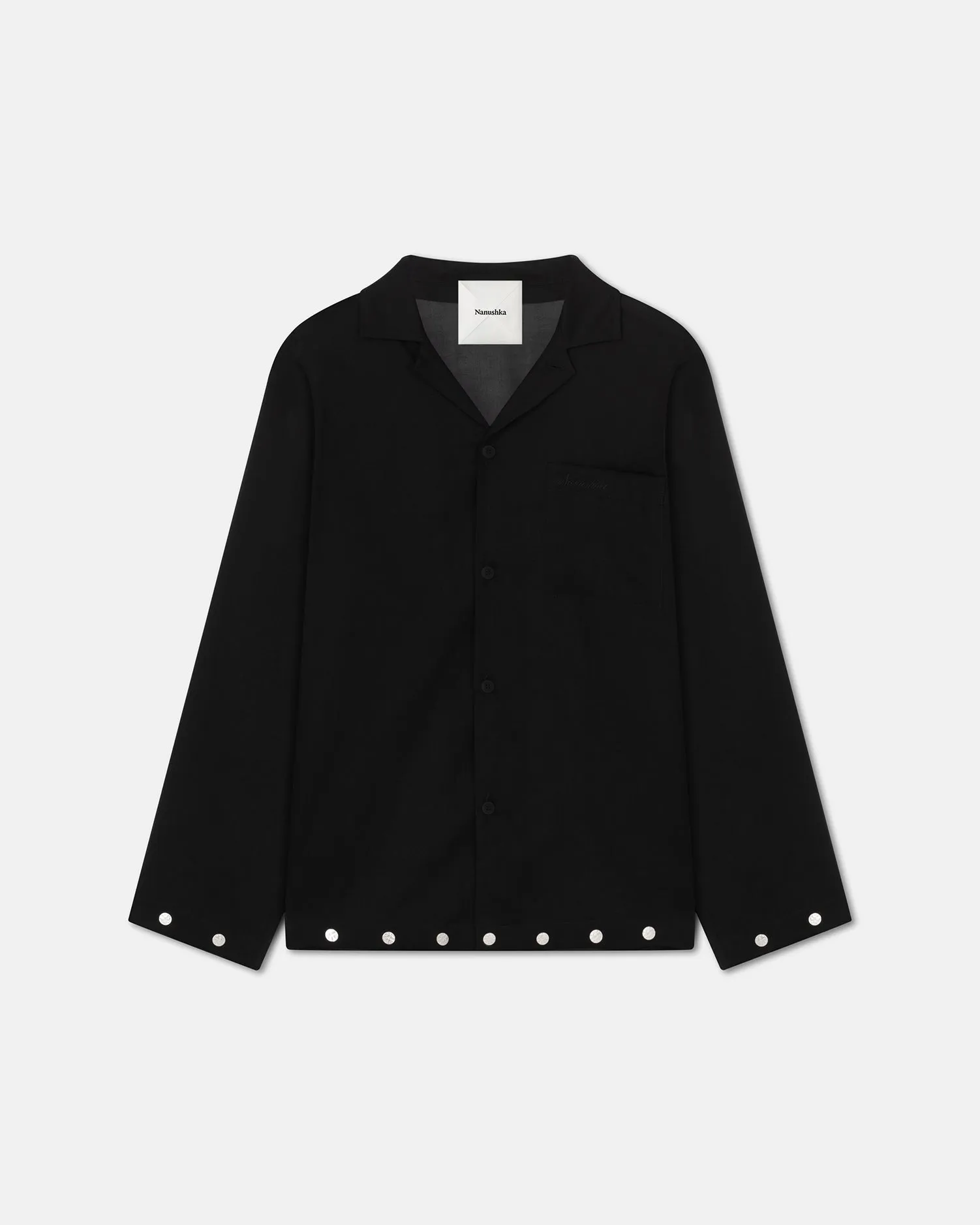 Jelmer - Studded Organza Shirt - Black